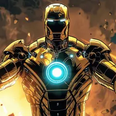 Iron Man - plakat z niesamowitym superbohaterem Marvela